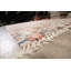 Tapis décoratif de laine de noué à la main Ivoire orange marocain de conception unique 10 pi 4 po x 14 pi 0 po New Age