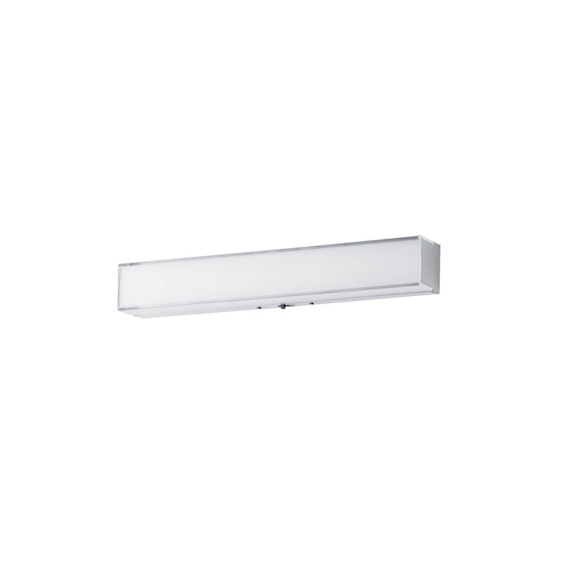 Barre d'éclairage de salle de bain Makayla, Chrome poli