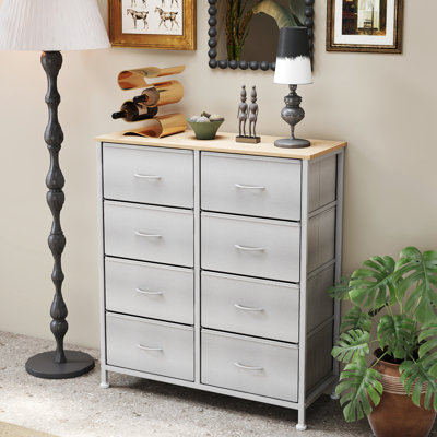 Commode de chambre à coucher avec commode haute 8 tiroirs