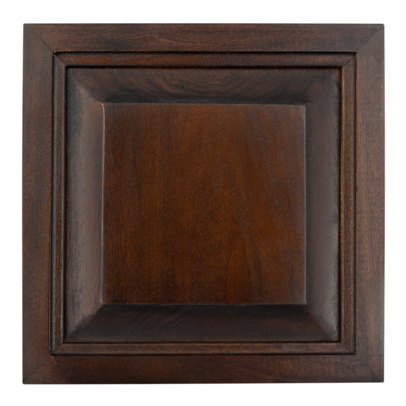 Shutter Style Solid Wood kitchen Pantry Cabinet, Chocolate Mousse