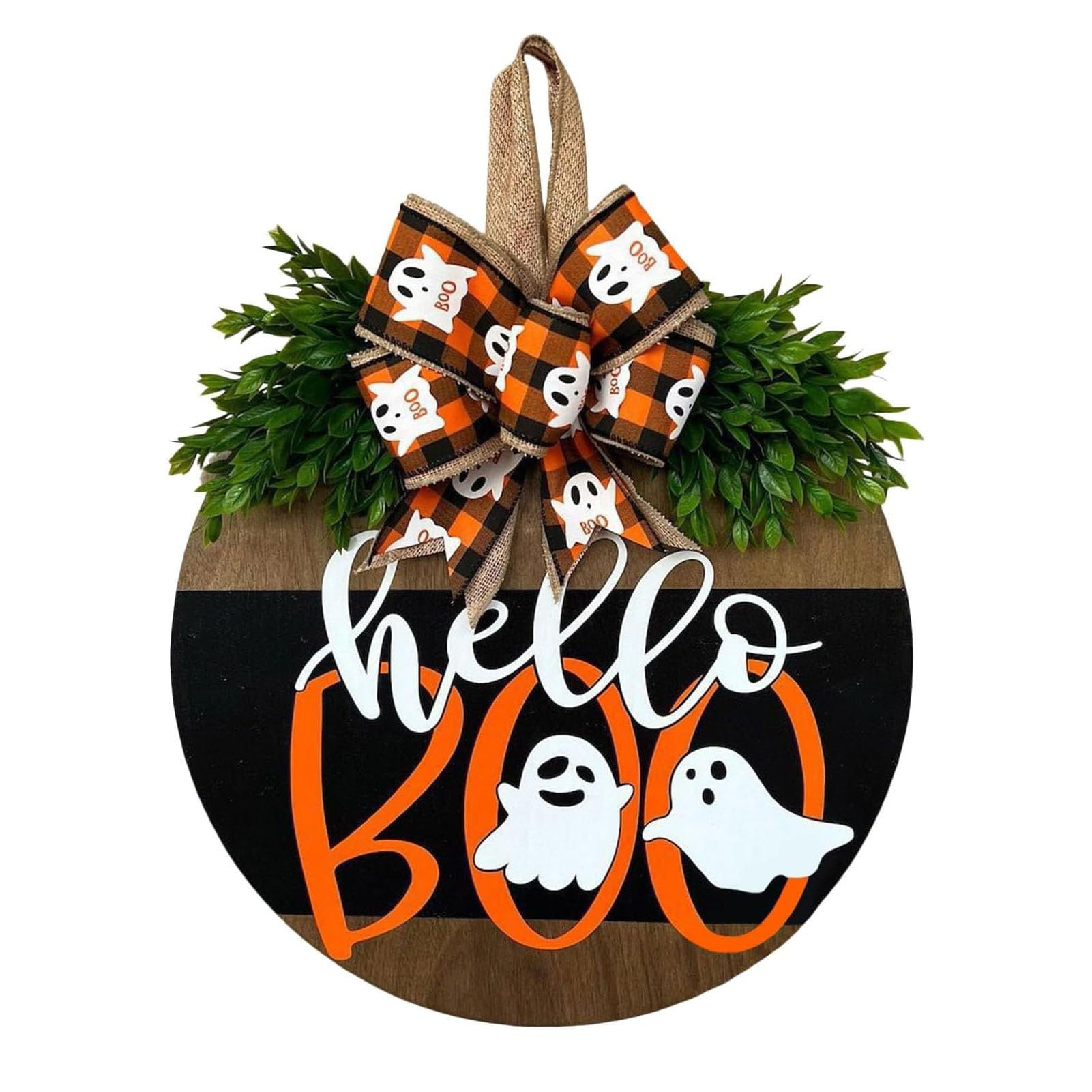 One Allium Way Halloween Door Sign Hanger Decorations, Cute Halloween
