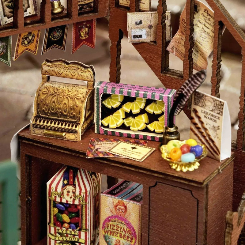Ensemble de boîte de chambre miniature Wizardi - Ensemble de maison de poupée Magic Shop