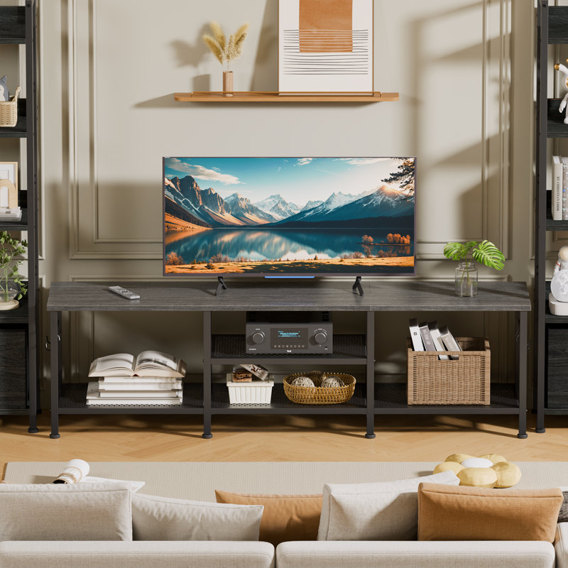 Meuble télé 63 po pour téléviseur de 70 po ou moins, Chêne des teinturiers clair, 63"