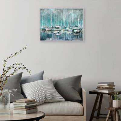 Harbor Masts by Studio Arts Canvas Art Print