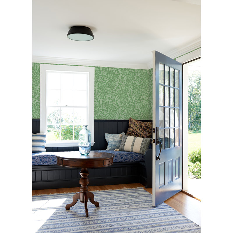 Rouleau de papier peint L 33 pi x l 20,9 po Fern, Vert