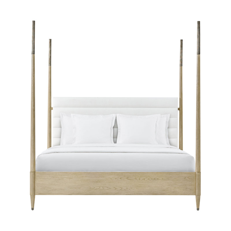 Balboa Upholstered Four Poster Bed, Queen