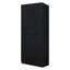 Armoire de rangement moderne H 71,11 po x l 29,61 po Hopkins avec 11 tablettes réglables et fixes noires-1372329782