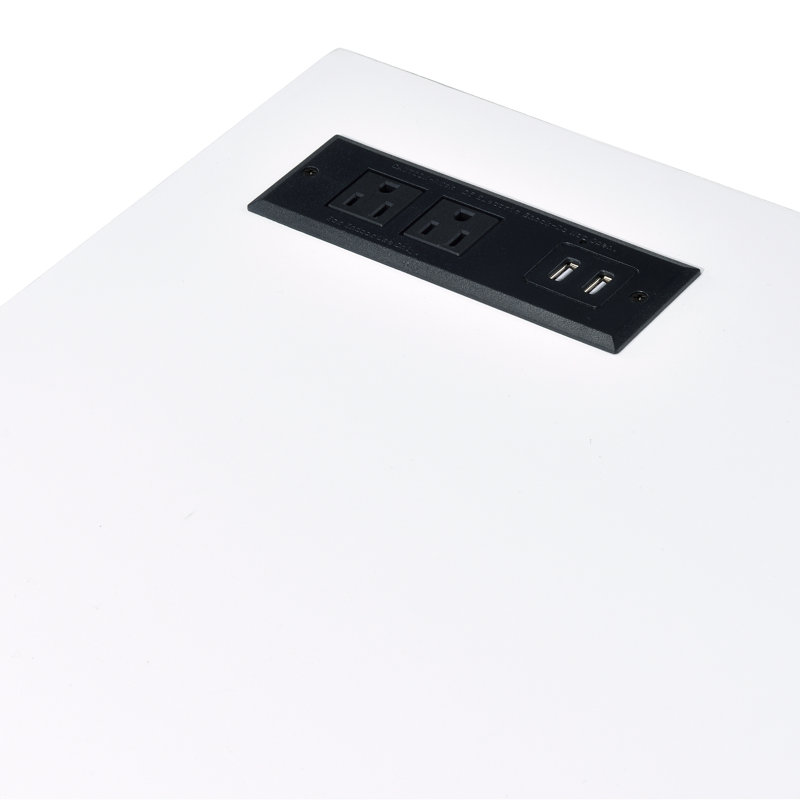 Bureau Andree, Blanc / argenté