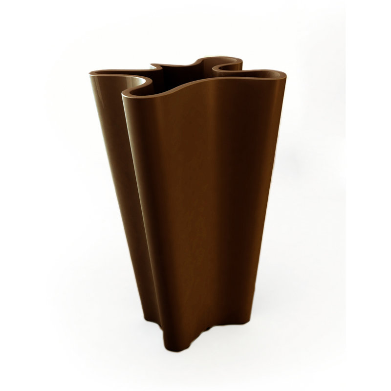 Bye-Bye Resin Pot Planter, 27.5" H x 17" W x 16.25" D, Bronze