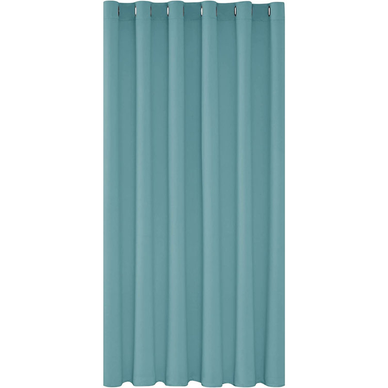 Door Curtain Single Panel, 203 W x 214 D cm, Turquoise