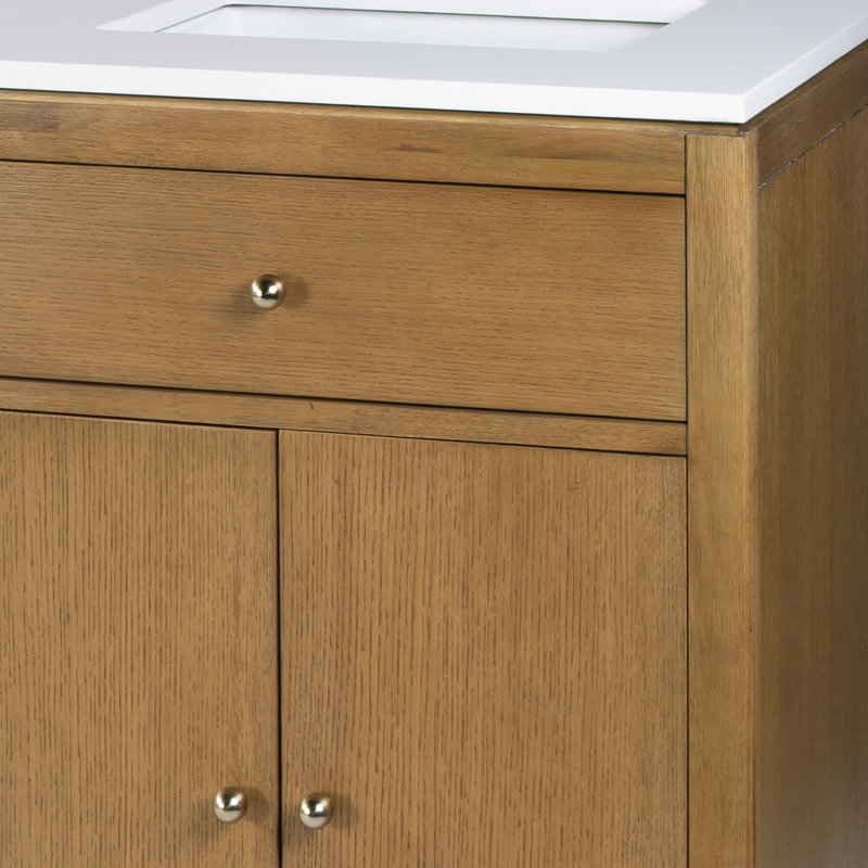 Nora 72 in. W Quartz Double Sink Bathroom Vanity Set, Natural