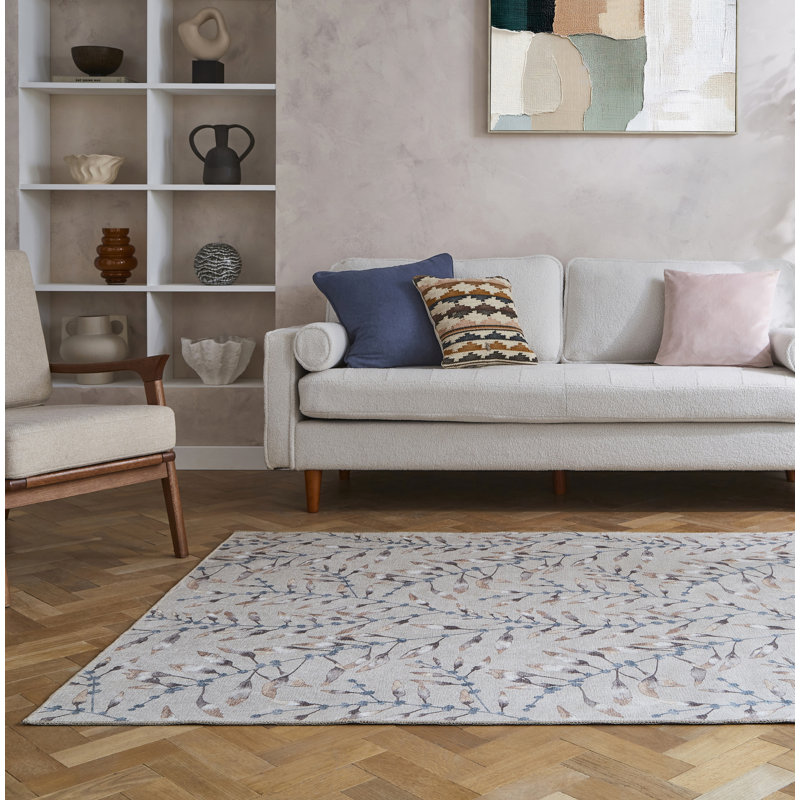 Harlequin Chaconia Putty Forest - 076 x 150, Green/Beige, Rectangle 120 x 170 cm