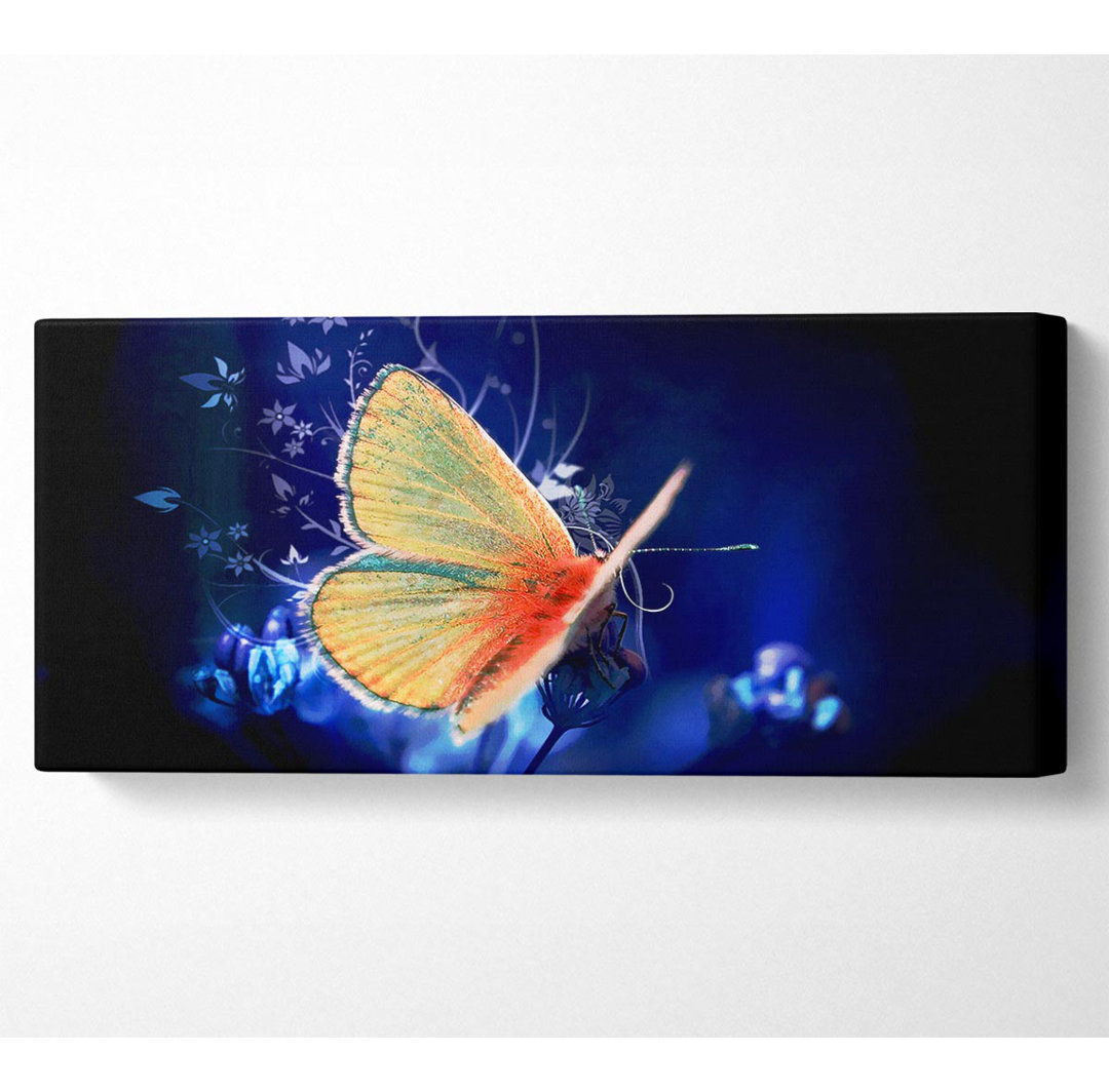 Schmetterling flattern - Kunstdrucke auf Leinwand - Wrapped Canvas