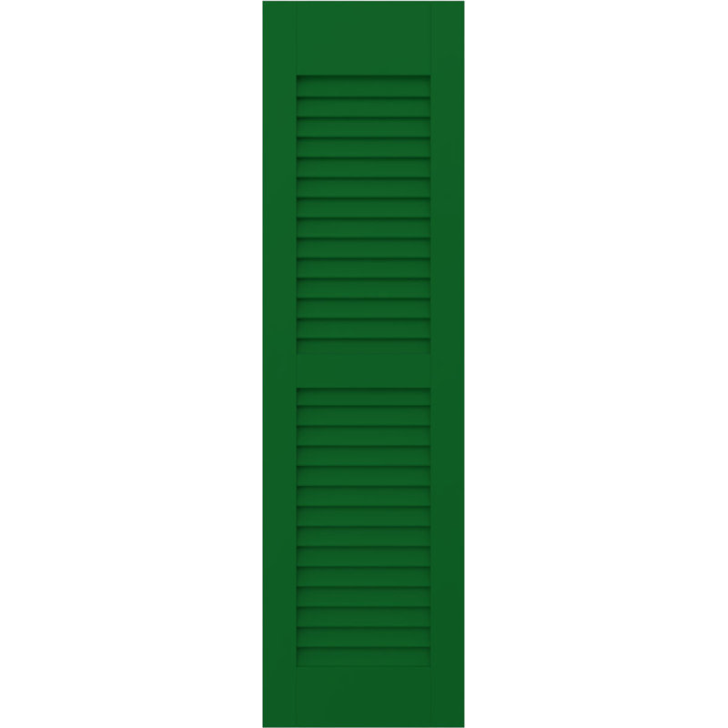 Deux volets à persiennes égales Americraft (par paire), 12", Vert Guignet, 53"