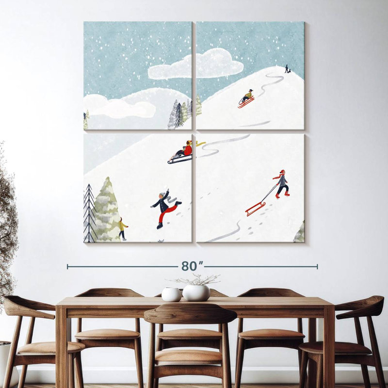 Sirci Sports d'hiver III, H 74 po x l 74 po