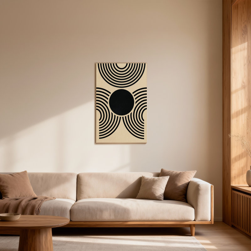 Motif de cercles concentriques Fashion, H 36 po x l 24 po