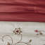 Ensemble d'édredon brodé 7 pièces rouge