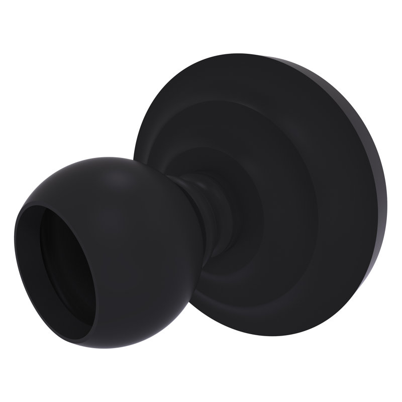 Écusson de rideau de douche leamore, Noir mat