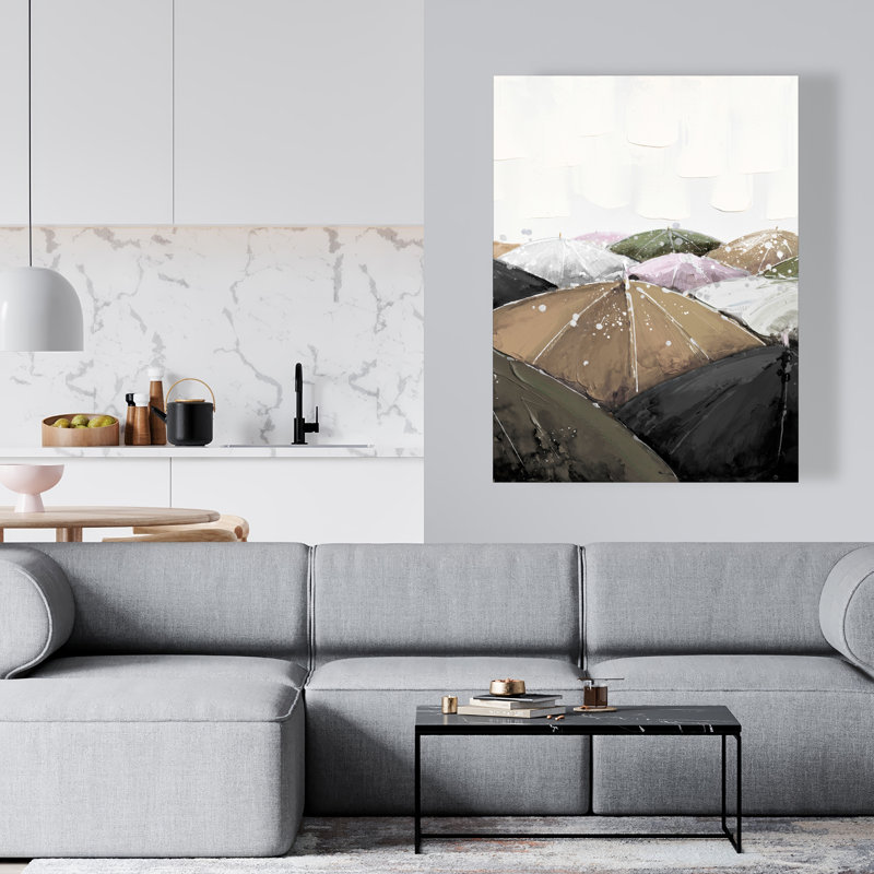 Spring Showers - Contemporary Canvas for Bedroom Decor