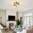 Modern Crystal Ceiling Light Fixtures, 3 - Light Semi Flush Mount Ceiling Light With Clear Crystal Shade-276937042
