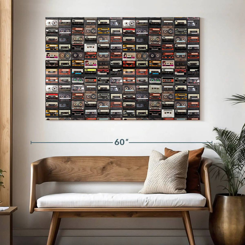 Abarca Audio Cassettes Collection, 34" H x 51" W