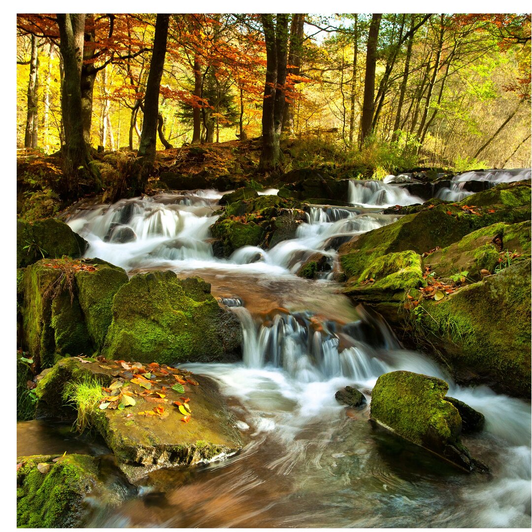 Seidenmatte Fototapete Wasserfall