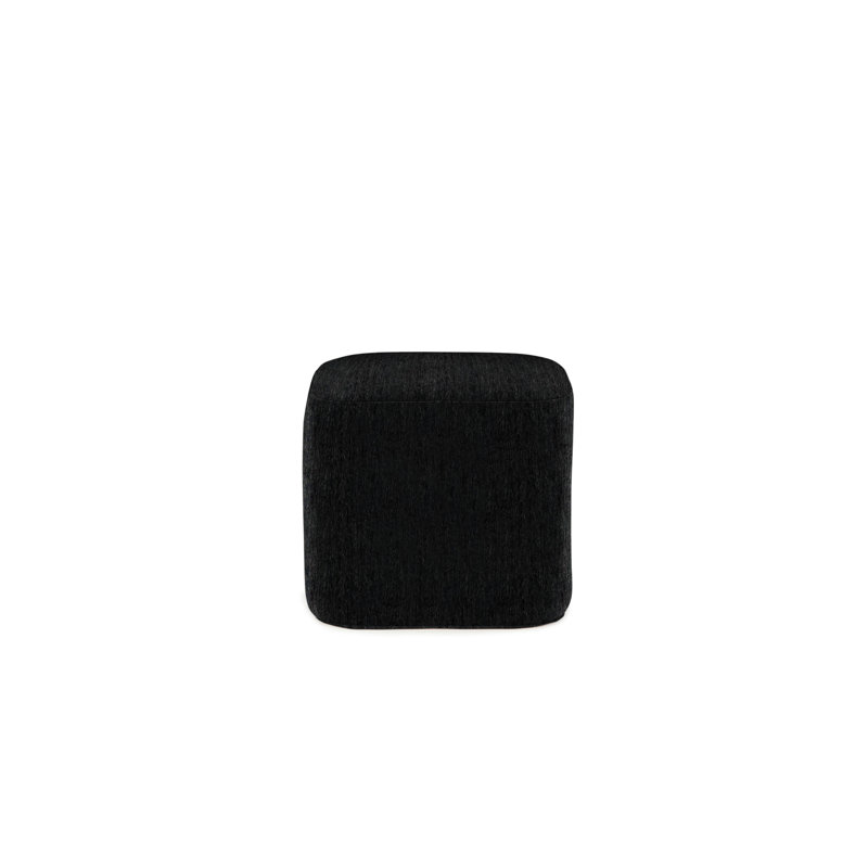 Luca Square Ottoman, Onyx Polyester