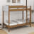 Twin Over Twin Bunk Bed With Boucle Upholstered Headboard And Footboard,Ladder, Safety Guardrails