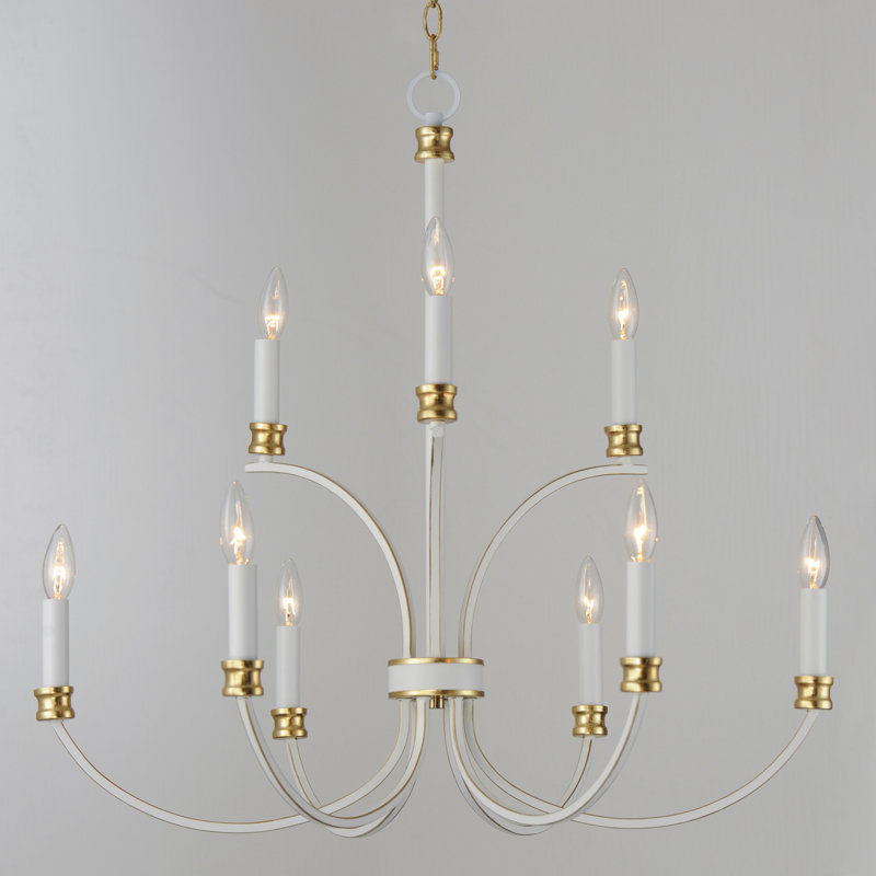 Sateria 8 - Light Dimmable Classic / Traditional Chandelier, 28.25" H x 30" W x 30" D