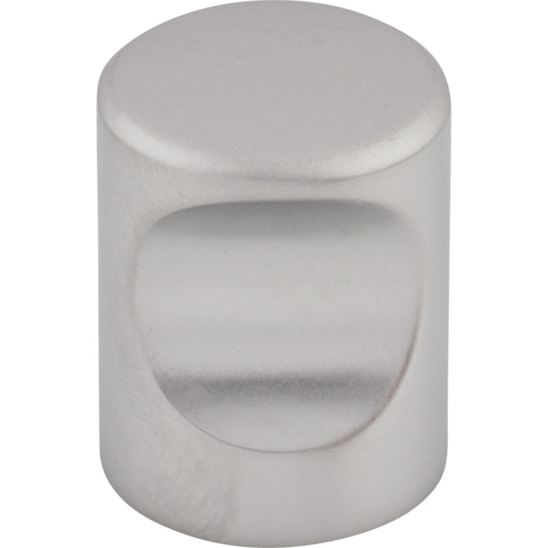 Indent 3/4" Diameter Round Knob, Aluminum