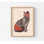 Affiche de chat Luchador - Reproduction d'art animalier rétro fantaisiste