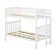 Twin Over Twin Bunk Bed With Ladder On End, Clay
