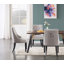 Paulus 4 Person Dining set - a Rectangular Extendable Dining Table with Metal Legs and a Set of 4 Quilted Ring Knocker Velvet Dining Chairs for Dining Room - Modern Dining Table Set-207554213-207554209