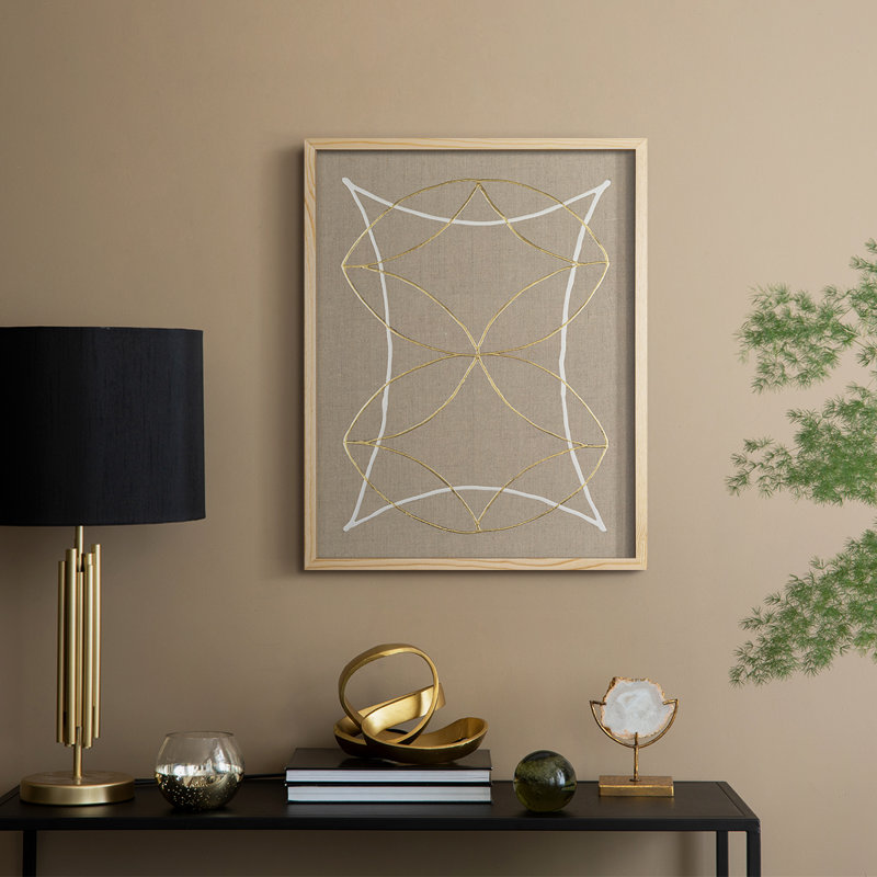 Hyperbola I Framed Print - Solid Wood, 11" H x 9" W
