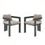 Ensemble de 2 chaises de patio d'extérieur en aluminium-1779987224