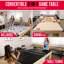 Table de billard avec 2 bancs et table de billard 3 en 1 Gosports-128491443