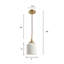 Luminaire suspendu cylindrique à 1 lumière