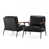 Black Faux Leather