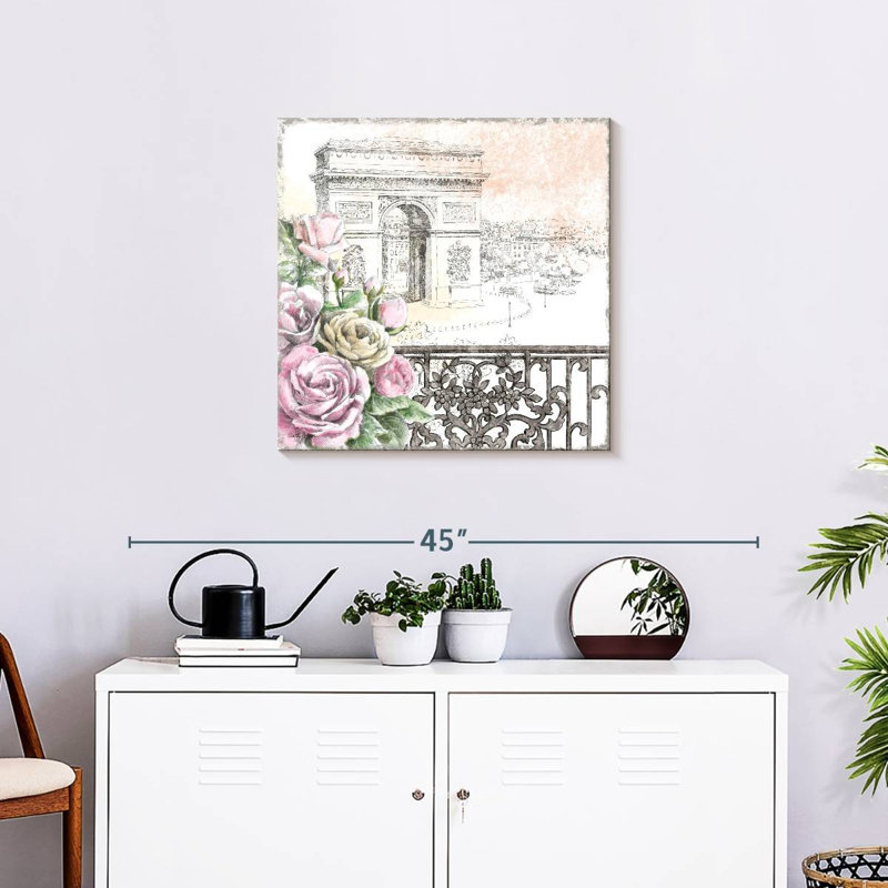 Nicci Paris Roses I, H 24 po x l 24 po