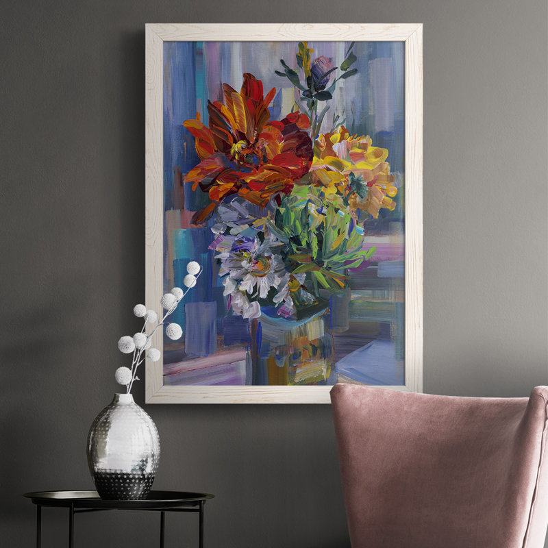 Modern Bouquet " Modern Bouquet ", 37.5" H x 27.5" W x 1" D, White
