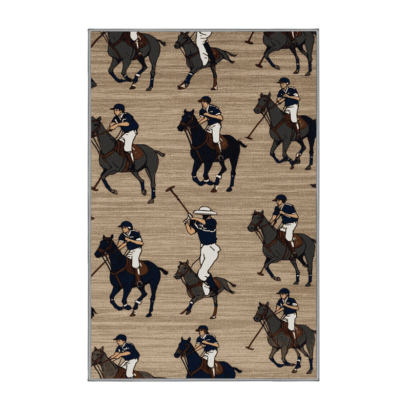  Tapis lavable Polo Sports, Rectangulaire 3 pi x 5 pi