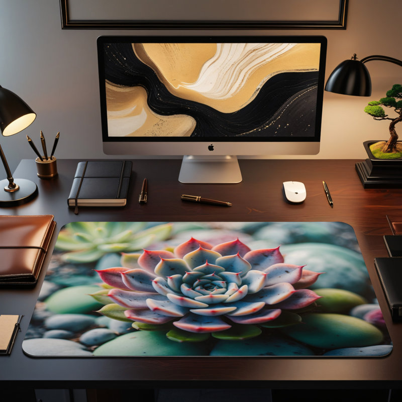 Polyester Desk Pad, 14.4x12.1