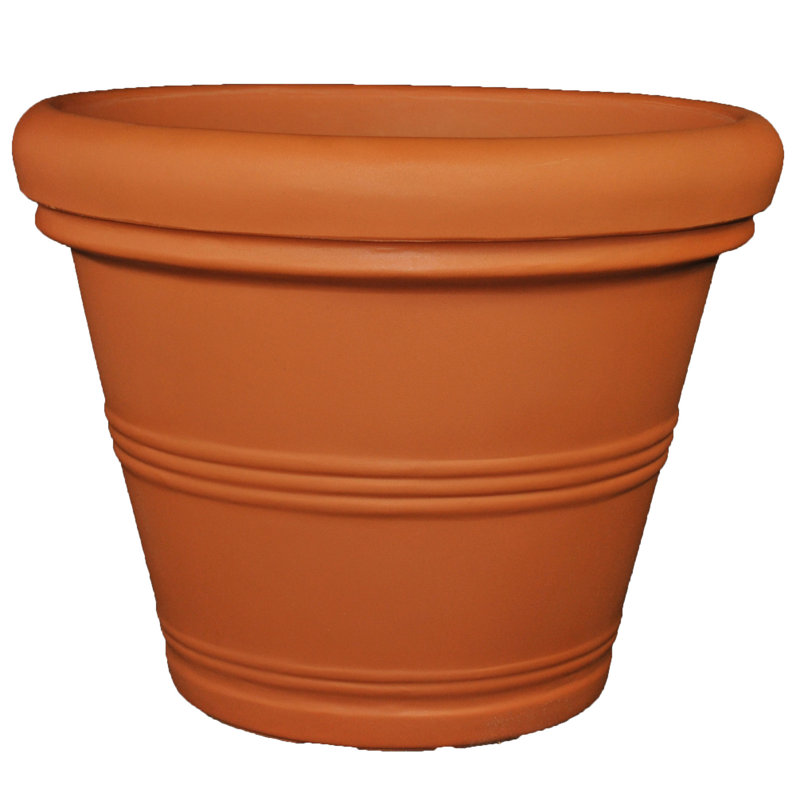 Canotib Pot Planter, 13" H x 15.5" W  x 15.5" D, Slate