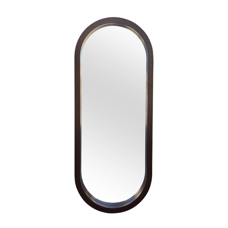Grand miroir à pilules, 59,1 po x 23,6 po, Brun