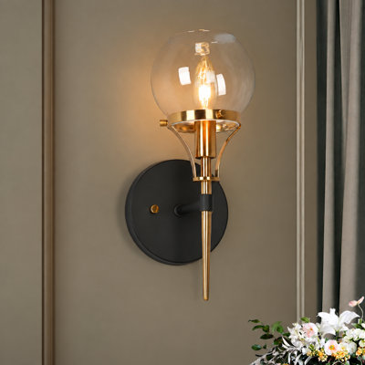Loram Iron Small  Armed Sconce