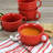 Crock Pot Appleton 24Oz Stoneware 4 Piece Soup Mug Set In Gradient Red