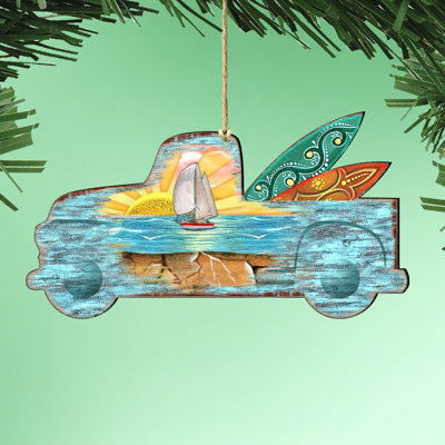 Tidaholm 5.5'' Wood Holiday Shaped Ornament