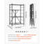 Tablette de rangement pliante avec roulettes