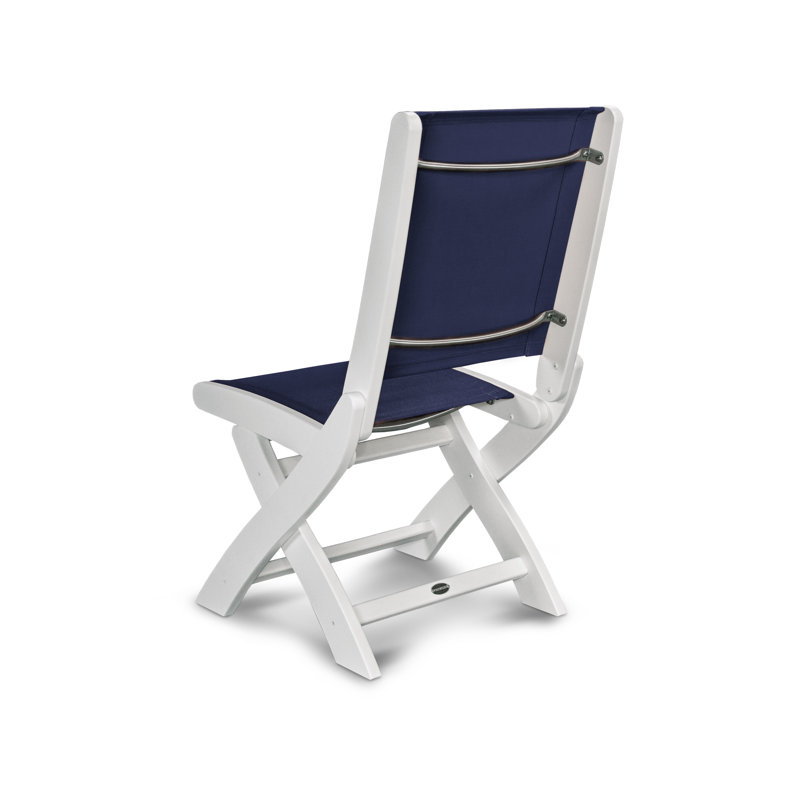 Chaise d'appoint pliante POLYWOOD Coastal, Marine