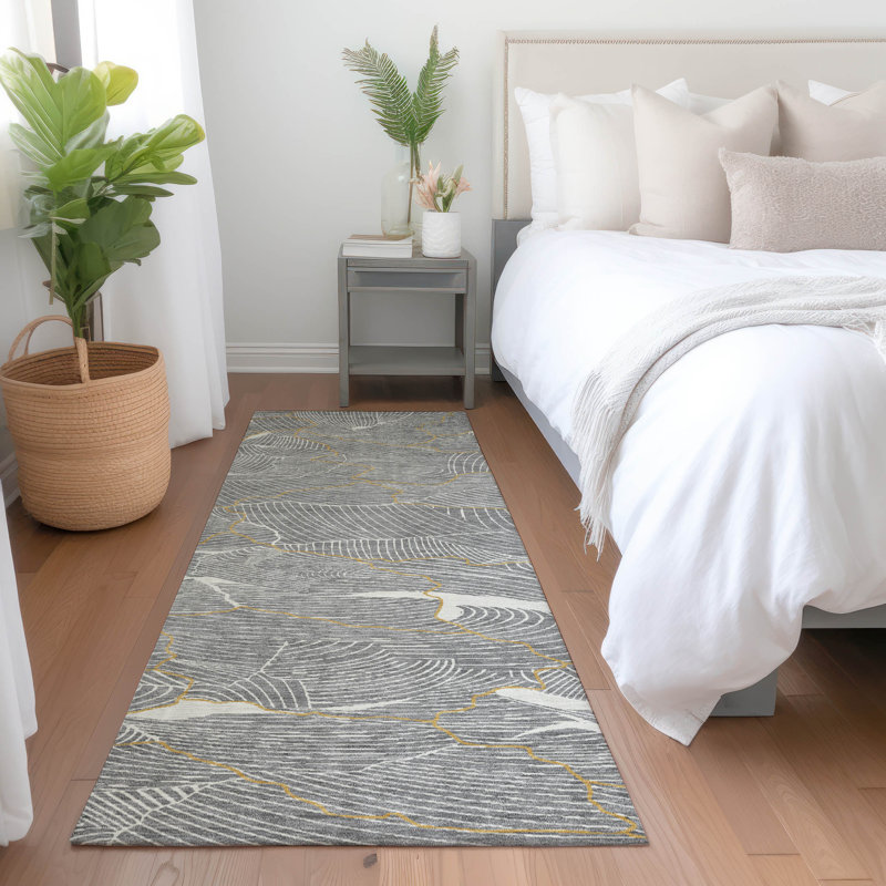  Tapis intérieur / extérieur lavable à la machine Chayden ACN1048, Tapis de couloir 2 pi 3 po x 7 pi 6 po